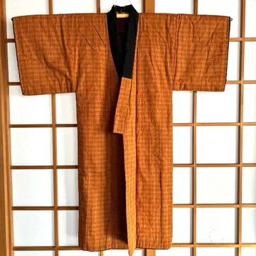 면 누빔 단젠 (격자 무늬 브라운) 과 단젠 하의