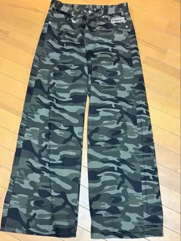 Memory 카모플라쥬 와이드 팬츠