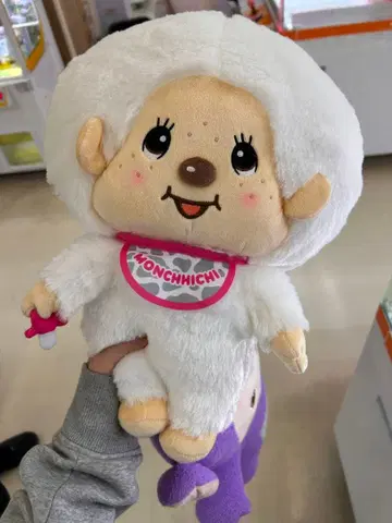 몬치치 화이트 봉제 인형 약 30cm