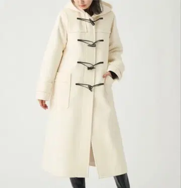 SNIDEL 롱 더플 코트 화이트 00