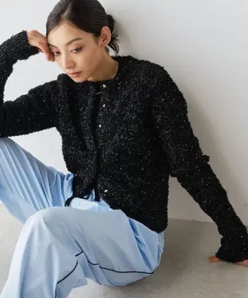 컨디션 최상 Whim Gazette 2024 스팽글 가디건 자켓