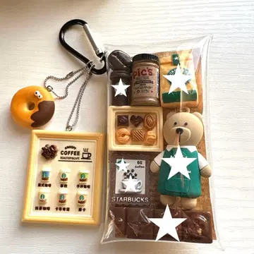 가챠 파우치 곰돌이 커피