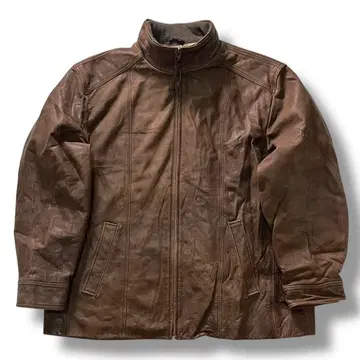 90s Jos.A.Bank 가죽 자켓 브라운 XL 빈티지