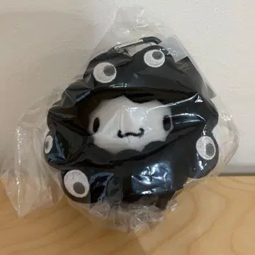 미야쿠미야쿠 블랙 봉제 인형 시나몬 카라비너 산리오 만박