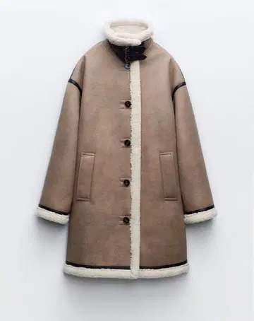 [ 클리닝 완료 ] ZARA 더블 페이스 코트 버튼