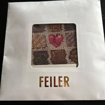 FEILER 초콜릿 패턴 손수건 약 25cm