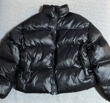 다운 자켓 블랙 S