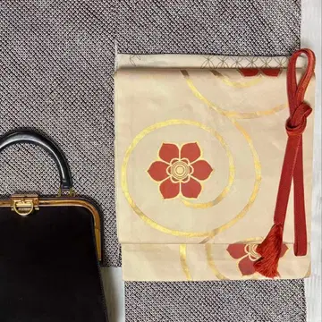 꽃+덩굴 패턴 나고야 오비