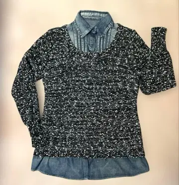 레이어드 니트 스웨터