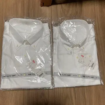 유니클로 파인옥스퍼드셔츠 XL 긴팔 2개 세트 남성용