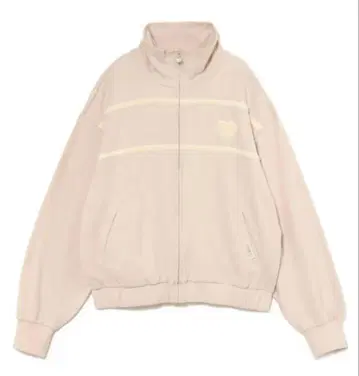 Andmary bebe Milky pile heart zip tops
