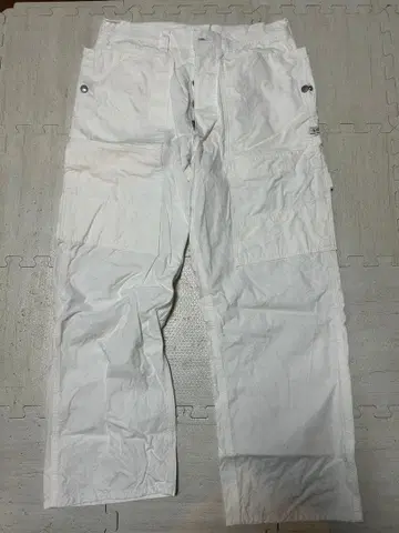 SASSAFRAS 베이커 팬츠 화이트 카고 팬츠 S