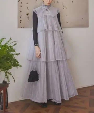 페르나 perna 오간자 플리츠 원피스