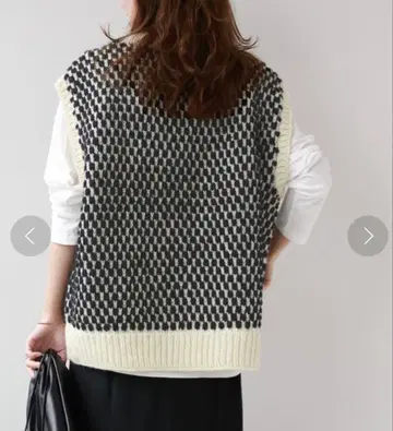 JOURNAL STANDARD relume 네팔 핸드 니트 배색 베스트