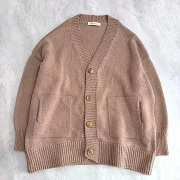 MONICA CORDERA 모니카라 니트 가디건 우드 버튼