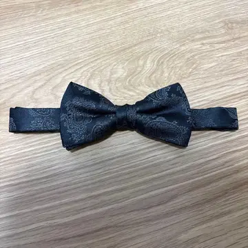 [ 새상품급 ] Social 페이즐리 무늬 나비 넥타이 블랙