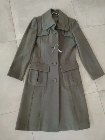 bourree 그레이 롱 코트