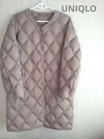 UNIQLO 울트라 라이트 다운 L 베이지 다운 자켓