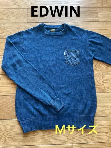 [ 새상품급 ] EDWIN 스웨터 포켓 부착