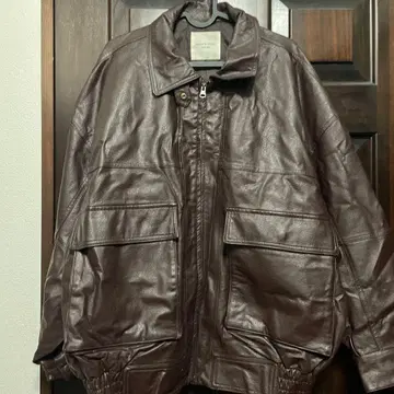 FREAK'S STORE 다크 브라운 가죽 자켓 사이즈 F