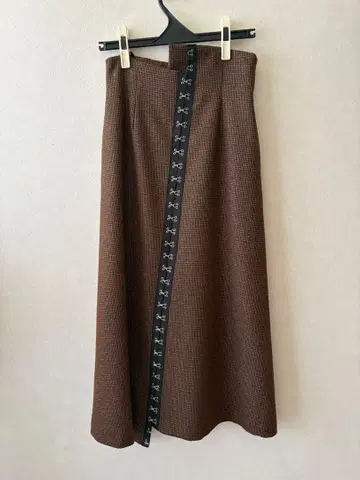 Ameri 브라운 롱 스커트