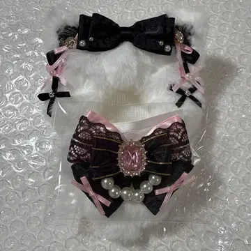 인형 옷 10~12cm 핑크 고양이 귀