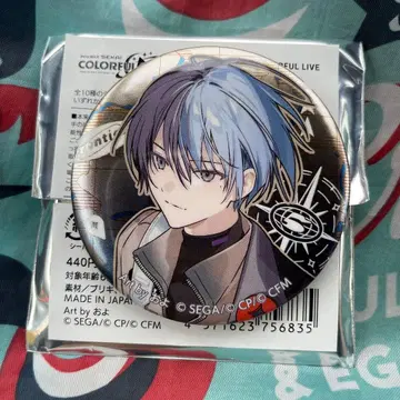 프로세카 아오야기 토야 메탈릭 캔뱃지 세카라이