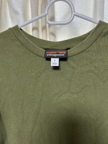 patagonia 올리브색 S 사이즈 롱 슬리브