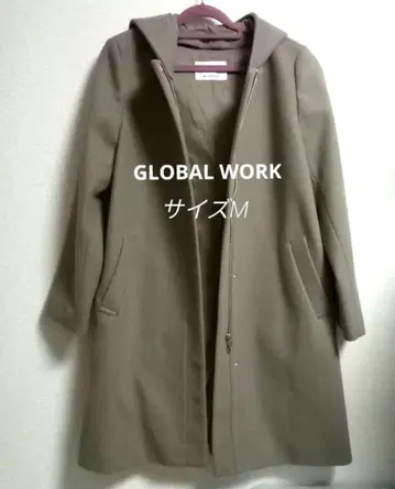 GLOBAL WORK 경쾌한 스트레치 2WAY 코트 사이즈 M 모카