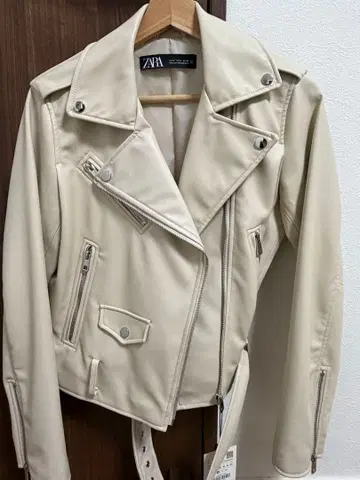 zara 라이더 자켓 여성용 아이보리