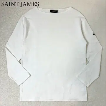 생 제임스 바스크 셔츠 티셔츠 긴팔 화이트 흰색 무지 T4