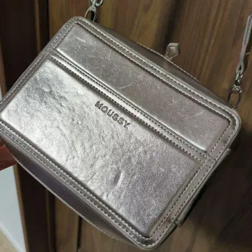 moussy 마우지 숄더백 4Way 골드 메탈릭