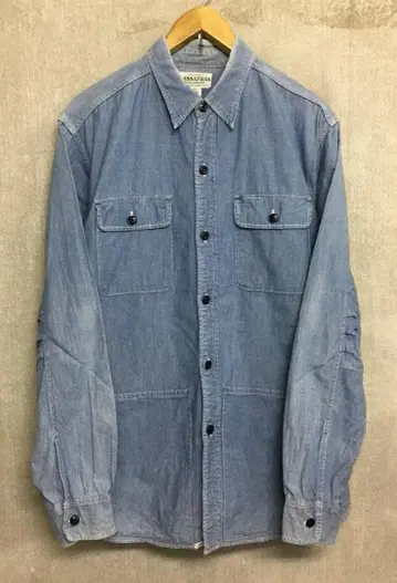 사사프라스 샴브레이 가드너 셔츠 인디고 사이즈 XL