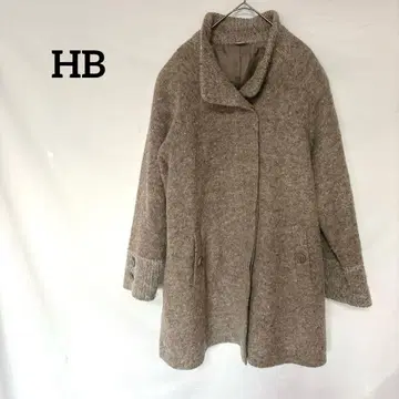 HB created by horibe 울 혼방 코트 어깨 패드 포함