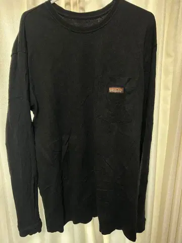 patagonia 블랙 긴팔 셔츠