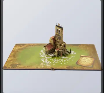 파이널 판타지 택틱스 팝업 아트 마을 외곽의 교회