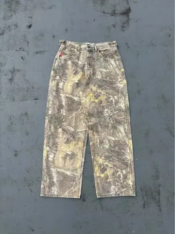 9090 King Logo 빈티지 테이퍼드 팬츠