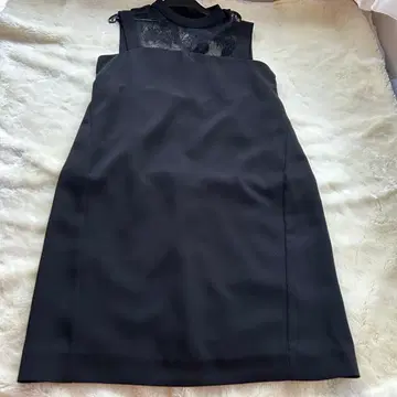 Rire Fete 블랙 레이스 슬리브리스 드레스