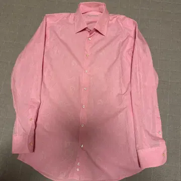 [ 새상품급 ] ETRO 페이즐리 무늬 핑크 긴팔 셔츠