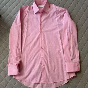 [ 새상품급 ] ETRO 페이즐리 무늬 핑크 긴팔 셔츠