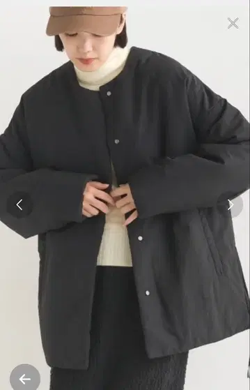 [ 새상품급 ] OMNES 충전솜 코트 아우터 블랙