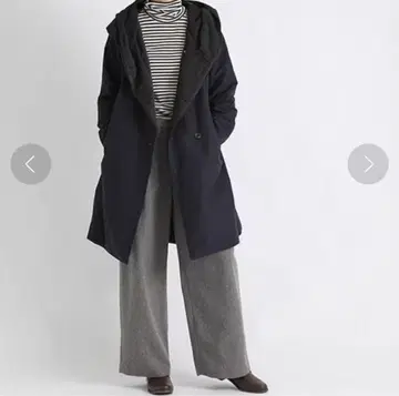 스튜디오 클립 네이비 모즈 코트 M