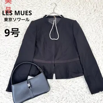 새상품급 LESMUES 도쿄 소와르 노카라 자켓 블랙 포멀 9호