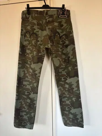 에비수 (EVISU) 카모플라쥬 패턴 청바지 블랙 카모메 블랙 탭 32