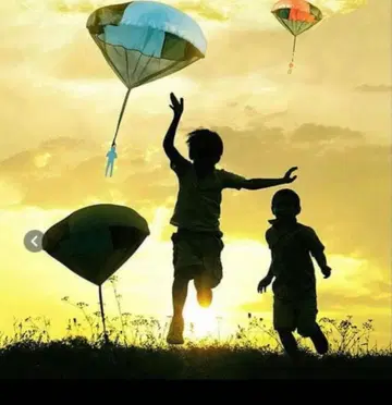 컬러풀 파라슈트 완구 5 인형