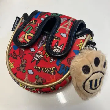 MUSPORTS 퍼터용 골프헤드커버 레드