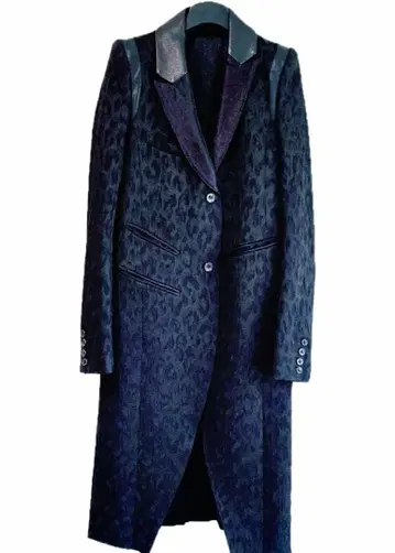 ifsixwasnine 레오파드 자카드 코트