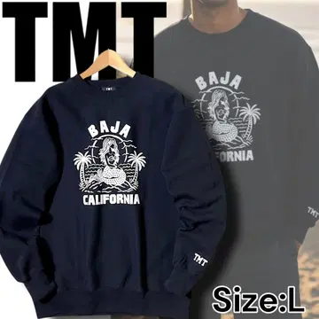 L 정가 1.8만 TMT 티엠티 리버스 위브 맨투맨 NVY