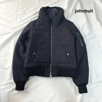 Johnbull 빅 칼라 울 자켓 네이비 패딩 자켓 S