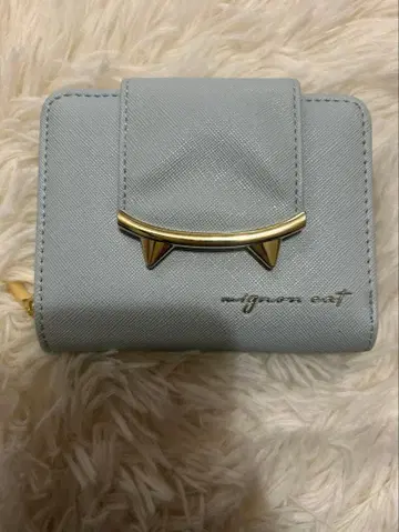 mignon eat 라이트 블루 이단 접이식 지갑